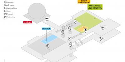 Térkép A Cité des Sciences et de l ' Industrie Szinten -2
