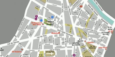 Térkép Negyedben, Saint-Germain-des-Pres
