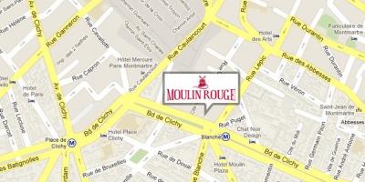 Térkép Moulin rouge