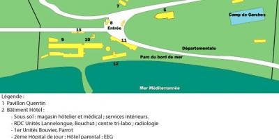 Térkép San Salvadour kórház