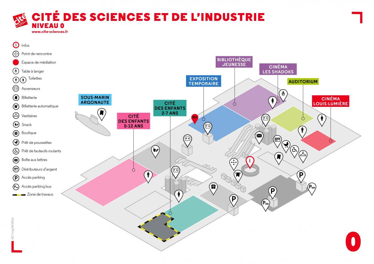 Térkép A Cité des Sciences et de l ' Industrie