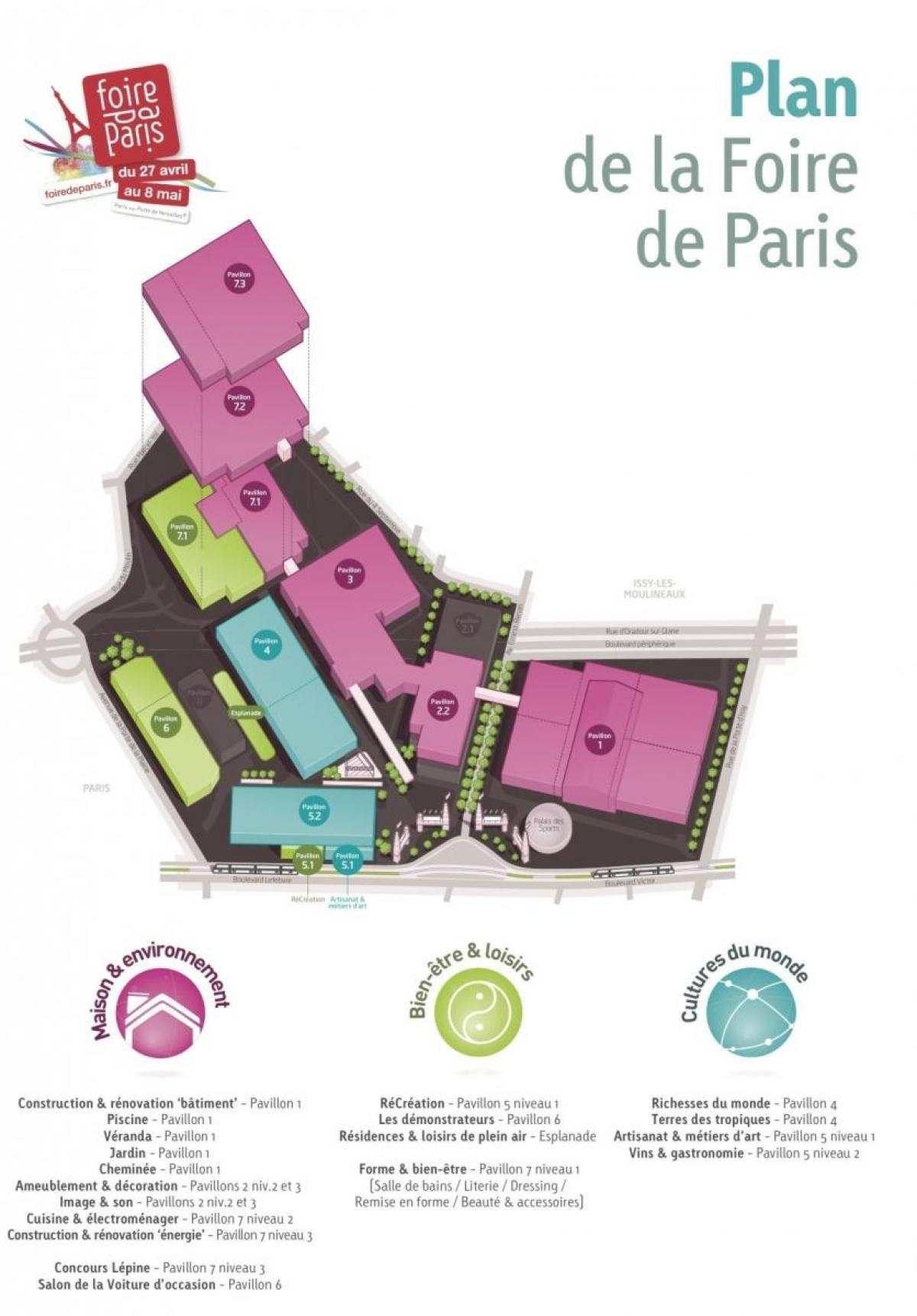Térkép A Foire de Paris