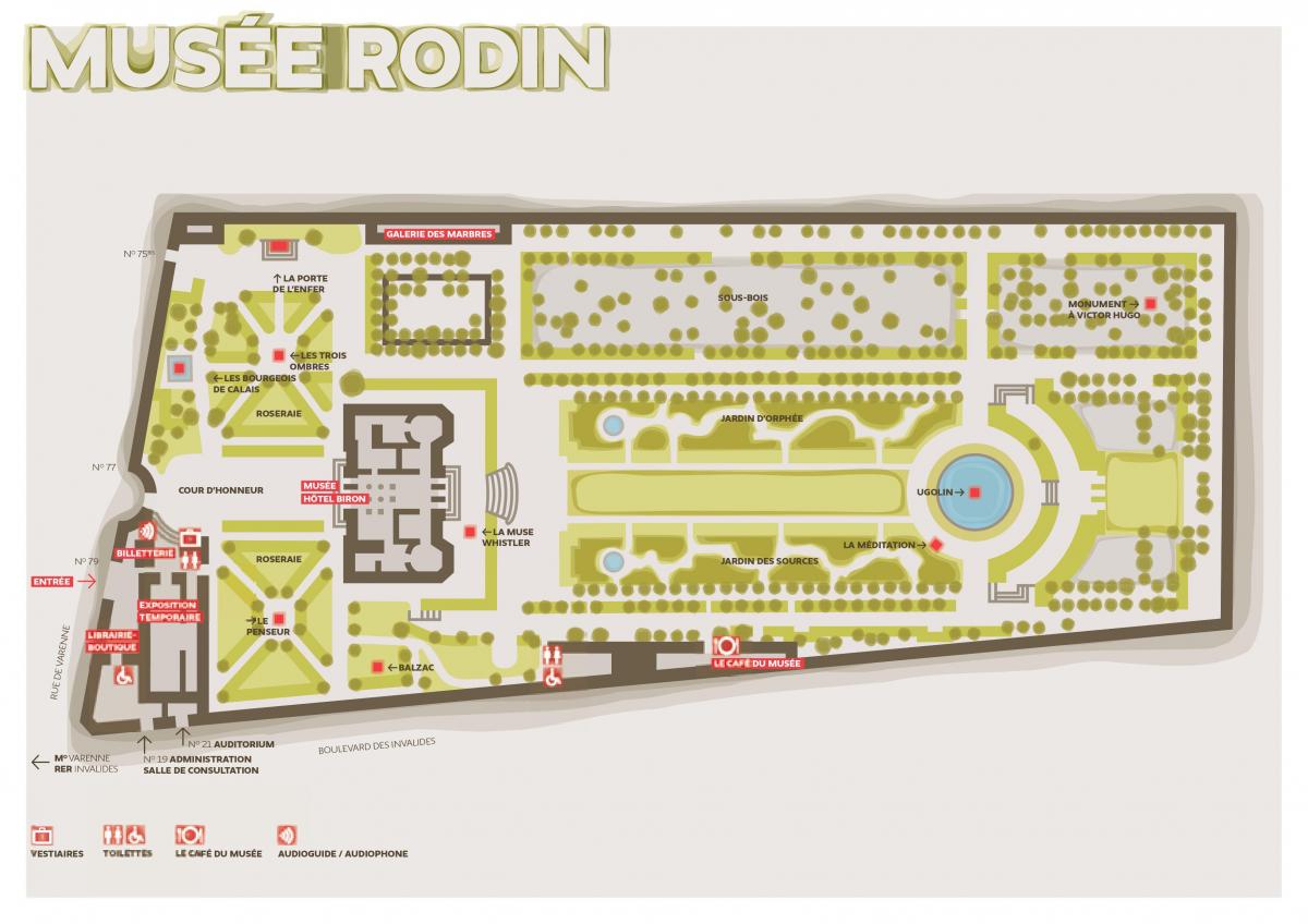 Térkép A Musée Rodin
