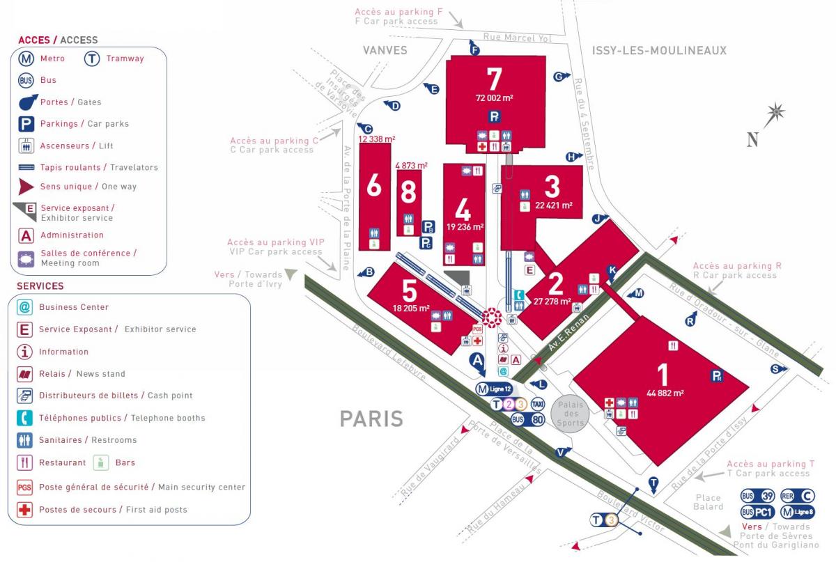 Térkép A Párizsi expo