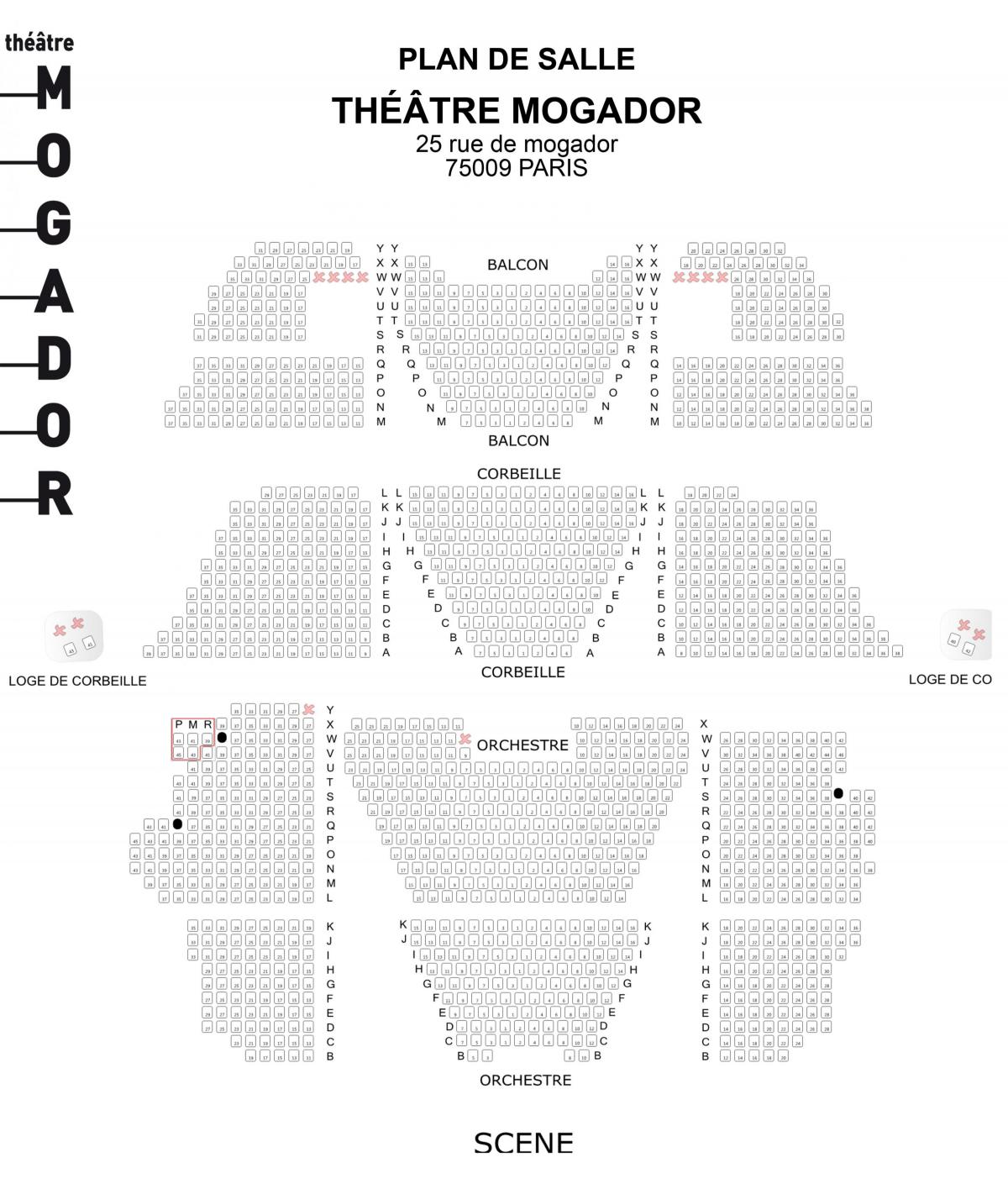 Térkép A Théâtre Mogador