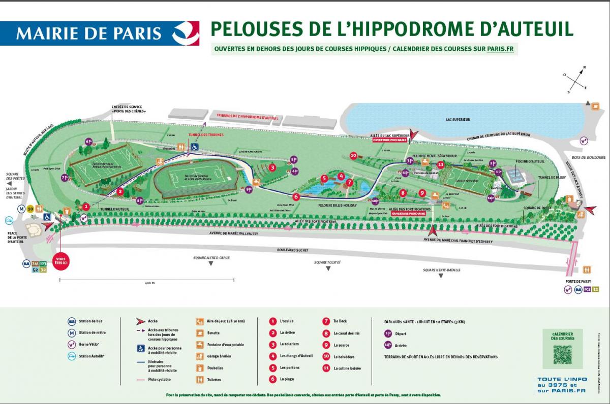 Térkép A Auteuil Hippodrome