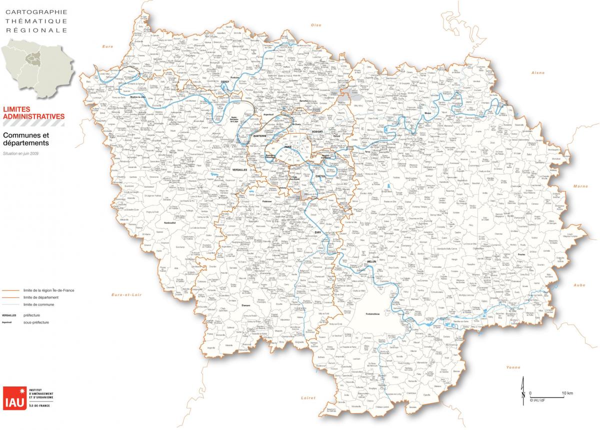 Térkép Ile-de-France