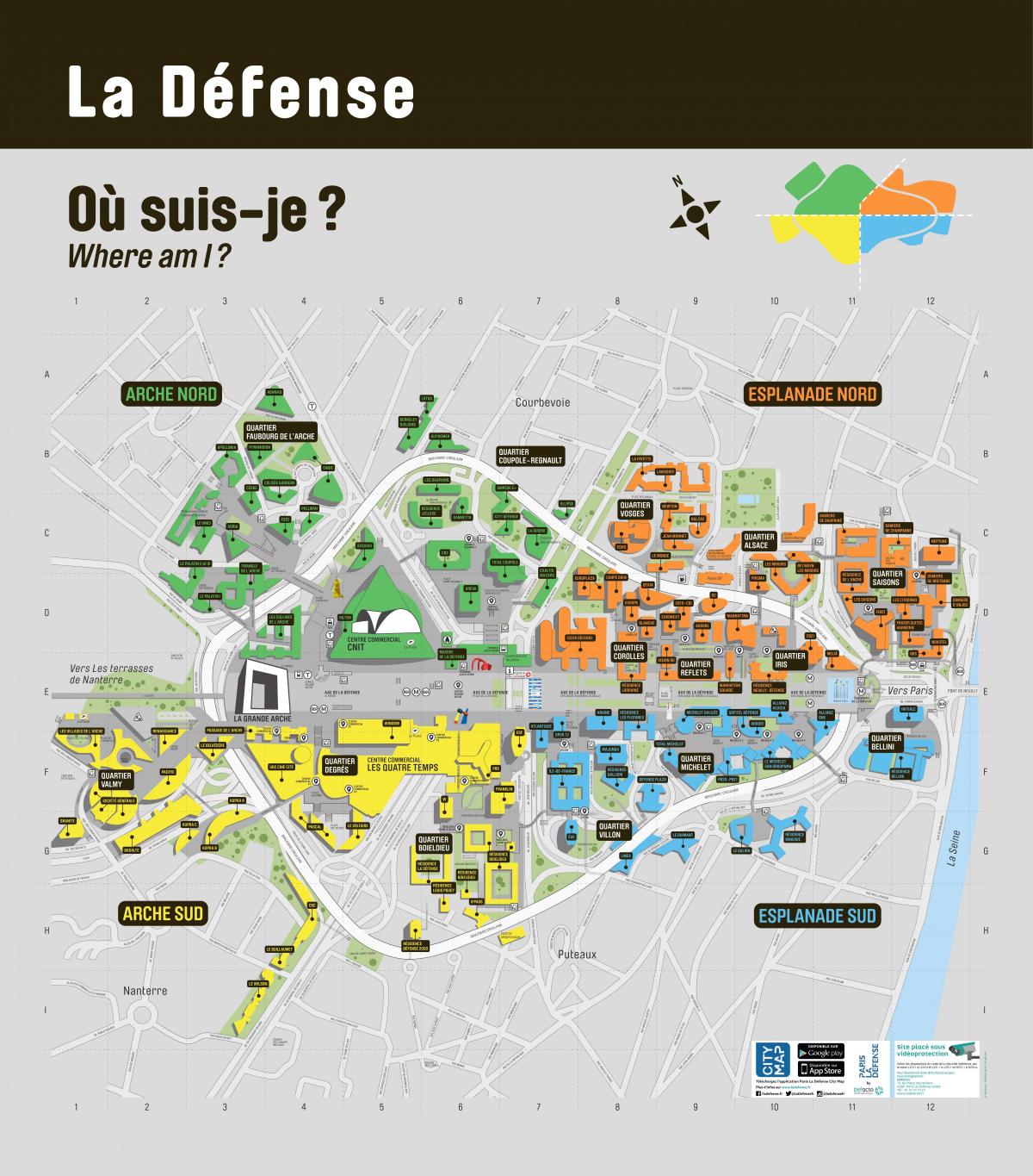 Térkép La Défense