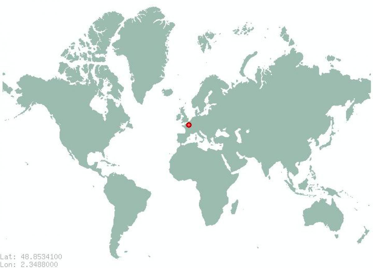 Térkép párizs a Világ térkép