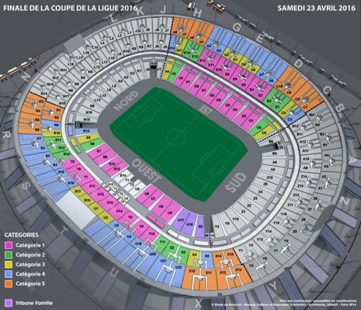 Térkép Stade de France, Foci