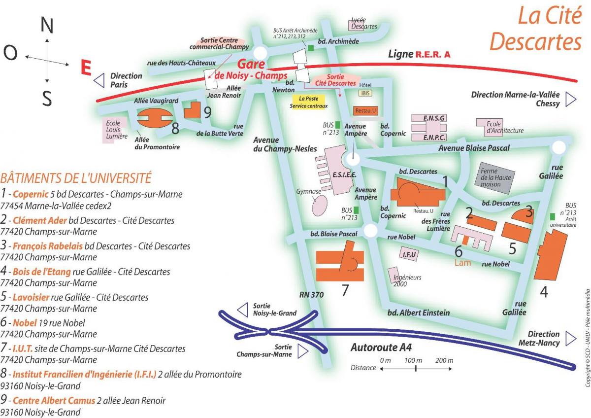 Térkép Univesity Párizsi Descartes