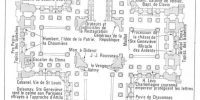 Térkép A Párizsi Panthéon