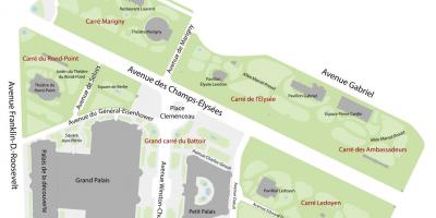 Térkép A Jardin des Champs-Élysées -