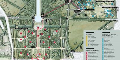 Térkép A Kertek, a Versailles-i
