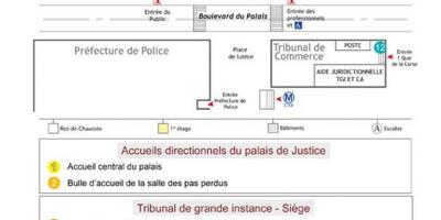 Térkép A Palais de Justice Párizs
