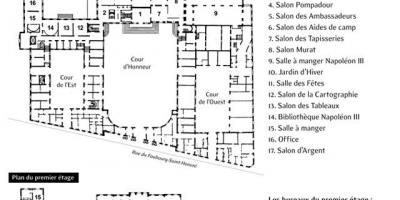 Térkép Az Élysée-Palotában
