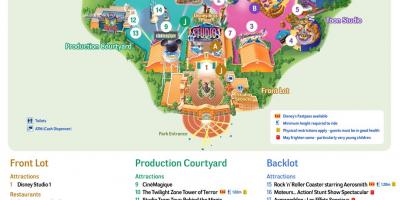 Térkép Disney Studios