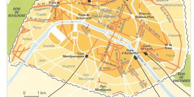 Térkép Haussmann Párizs