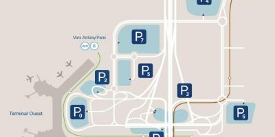 Térkép Orly repülőtér parkolás