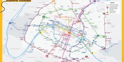 Térkép Párizs biciklizés
