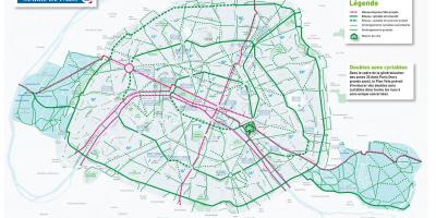 Térkép Párizs kerékpár