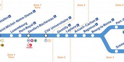 Térkép RER B