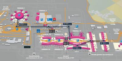 Térkép Roissy repülőtér