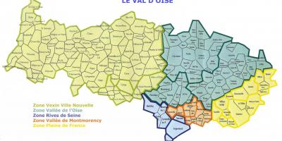 Térkép Val-d'Oise